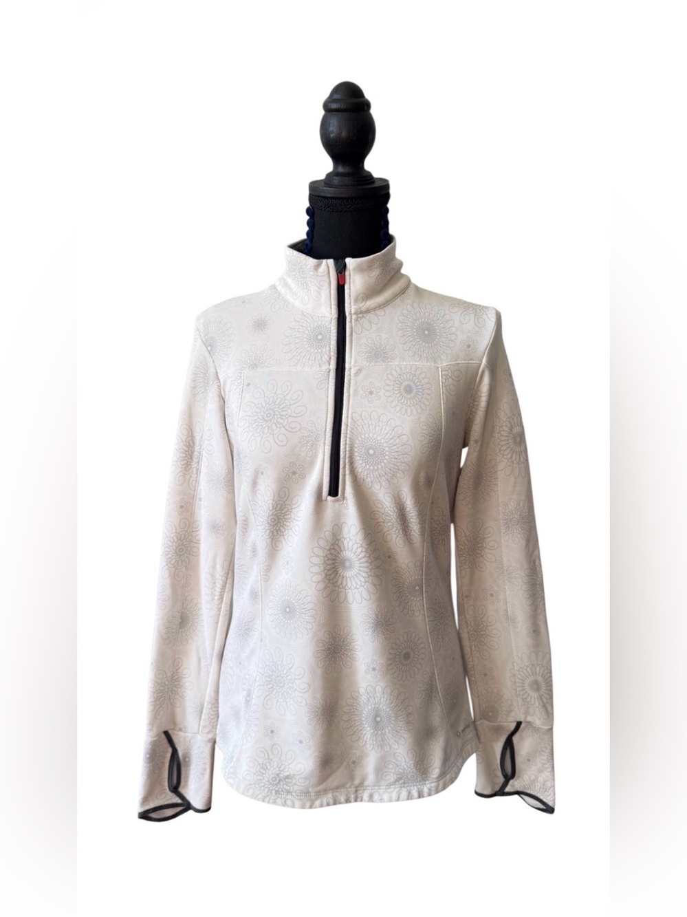 Moving Comfort Women's White Quarter-Zip Pullover Jacket